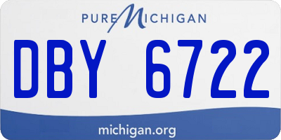 MI license plate DBY6722