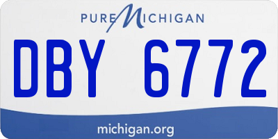 MI license plate DBY6772