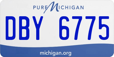 MI license plate DBY6775