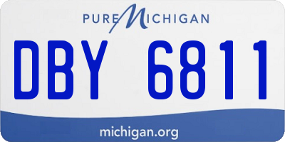 MI license plate DBY6811