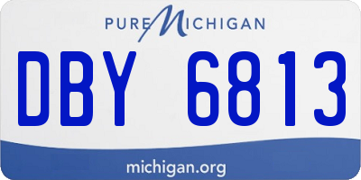 MI license plate DBY6813