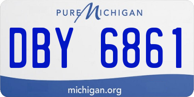 MI license plate DBY6861