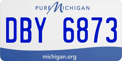 MI license plate DBY6873
