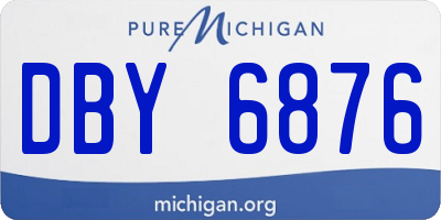 MI license plate DBY6876