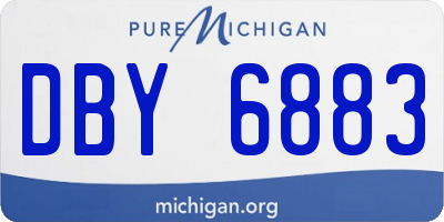 MI license plate DBY6883