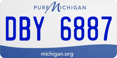 MI license plate DBY6887