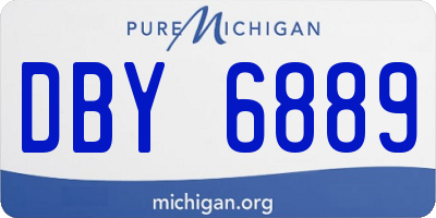 MI license plate DBY6889