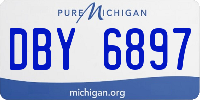 MI license plate DBY6897