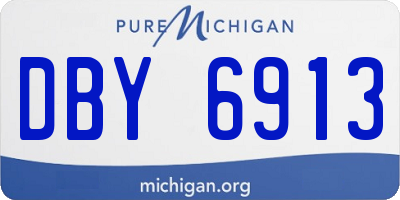 MI license plate DBY6913