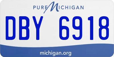 MI license plate DBY6918