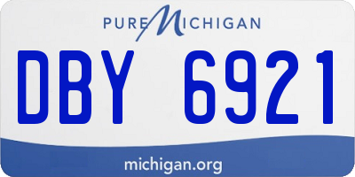 MI license plate DBY6921