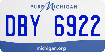 MI license plate DBY6922