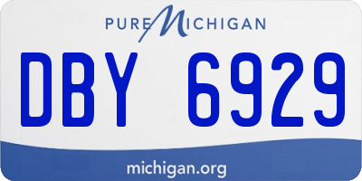 MI license plate DBY6929