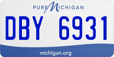 MI license plate DBY6931