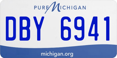 MI license plate DBY6941