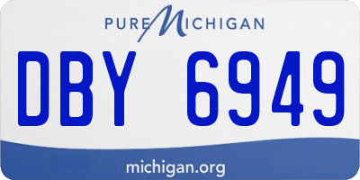 MI license plate DBY6949