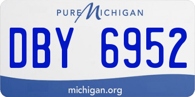 MI license plate DBY6952