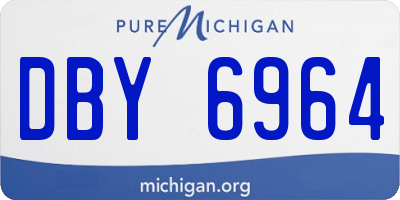 MI license plate DBY6964