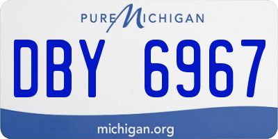 MI license plate DBY6967