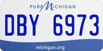 MI license plate DBY6973