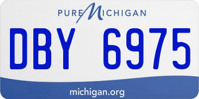 MI license plate DBY6975