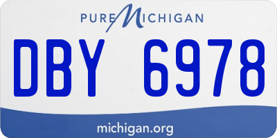 MI license plate DBY6978