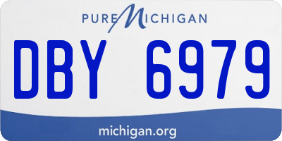 MI license plate DBY6979
