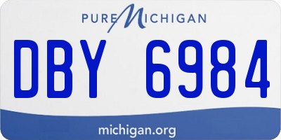MI license plate DBY6984