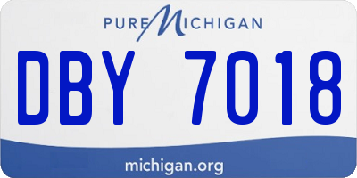 MI license plate DBY7018