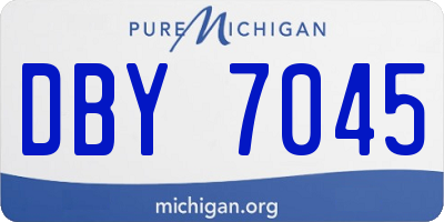 MI license plate DBY7045