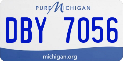 MI license plate DBY7056