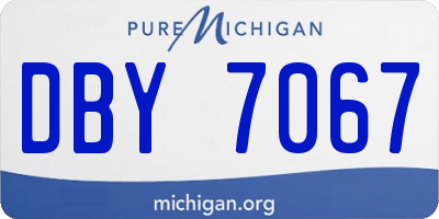 MI license plate DBY7067