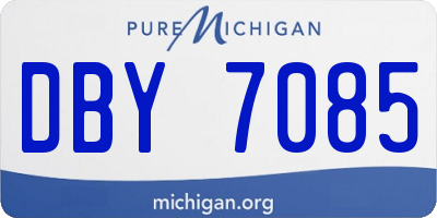 MI license plate DBY7085
