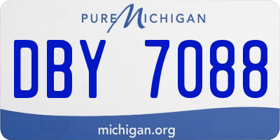 MI license plate DBY7088