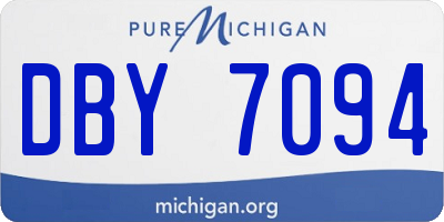 MI license plate DBY7094