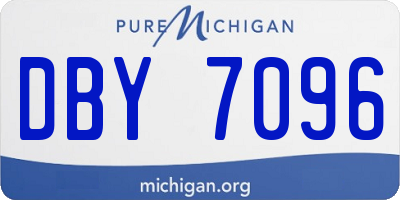MI license plate DBY7096