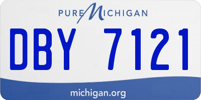 MI license plate DBY7121
