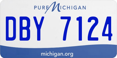 MI license plate DBY7124