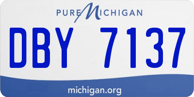 MI license plate DBY7137