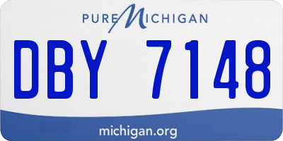 MI license plate DBY7148