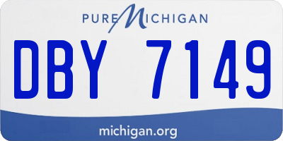 MI license plate DBY7149