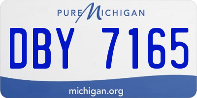 MI license plate DBY7165