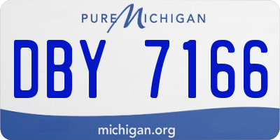 MI license plate DBY7166