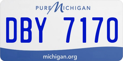 MI license plate DBY7170