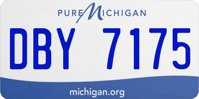 MI license plate DBY7175