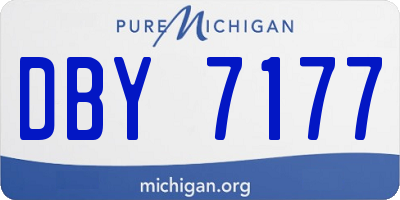 MI license plate DBY7177