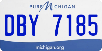 MI license plate DBY7185