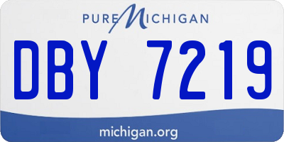 MI license plate DBY7219