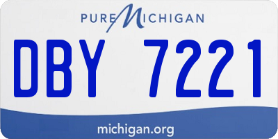 MI license plate DBY7221