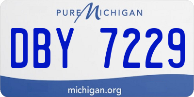 MI license plate DBY7229